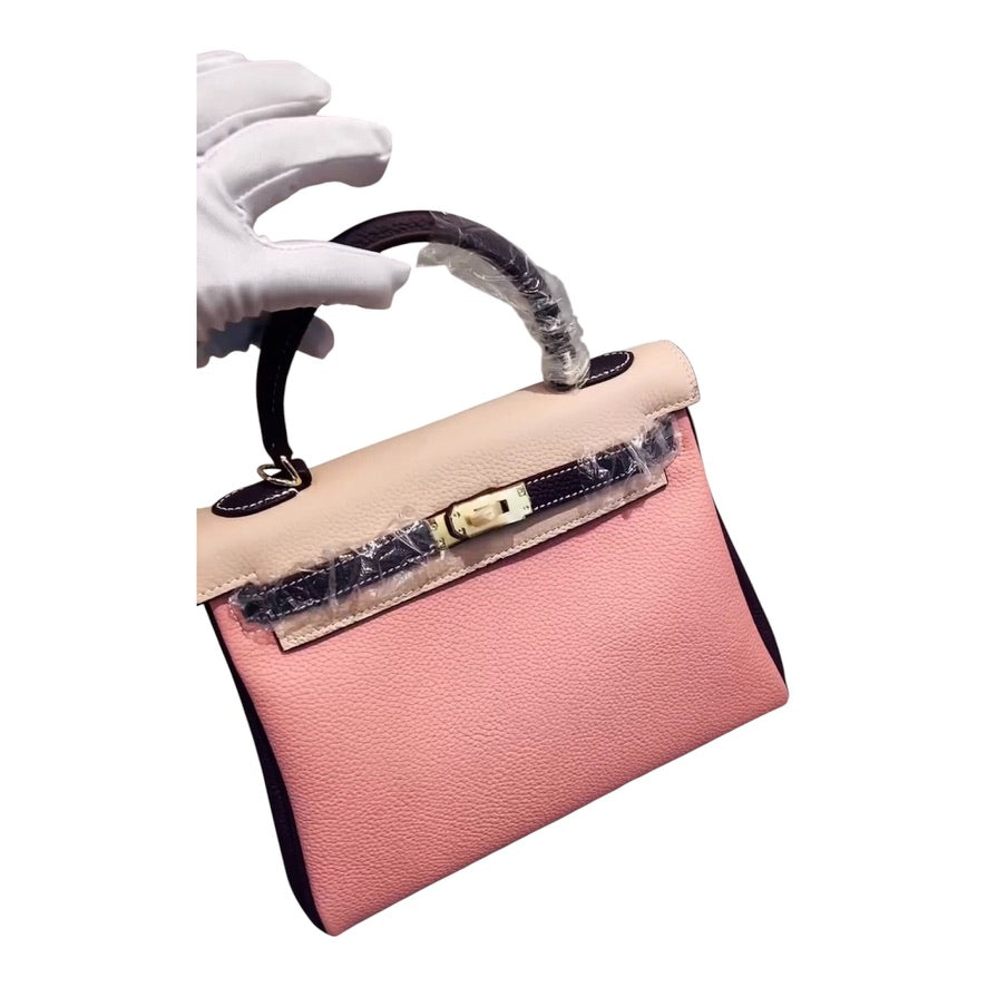 Previc Classy Structured Leather Satchel