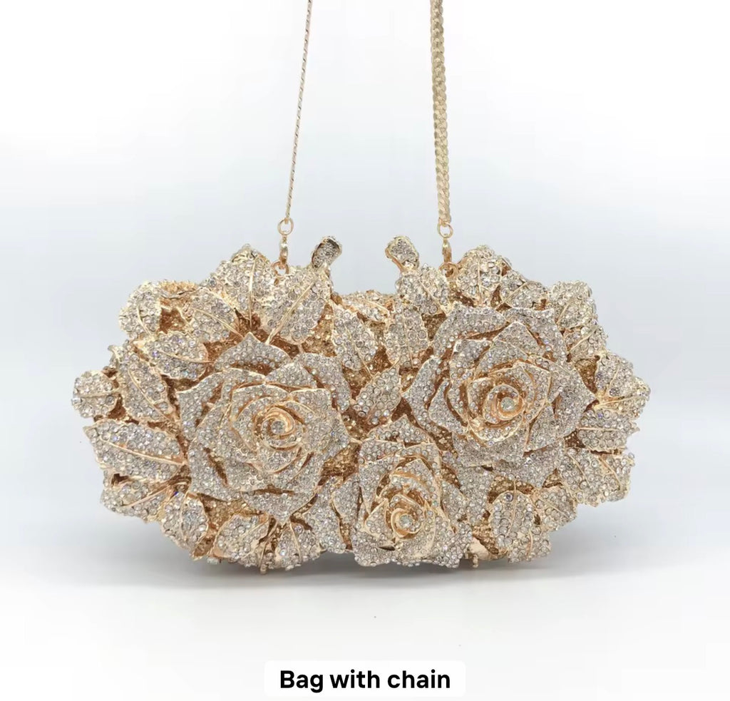 Previc Mermaid Shell-Shaped Embellished Evening Clutch
