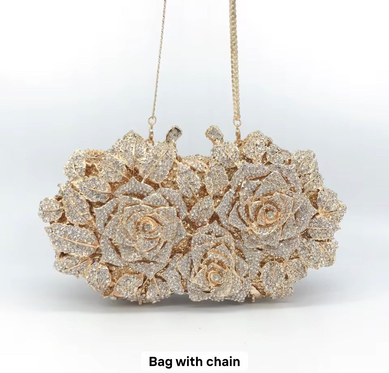 Mermaid Shell-Shaped Acrylic Evening Bag – Clear Diamond Embellished Clutch with Detachable Chain.