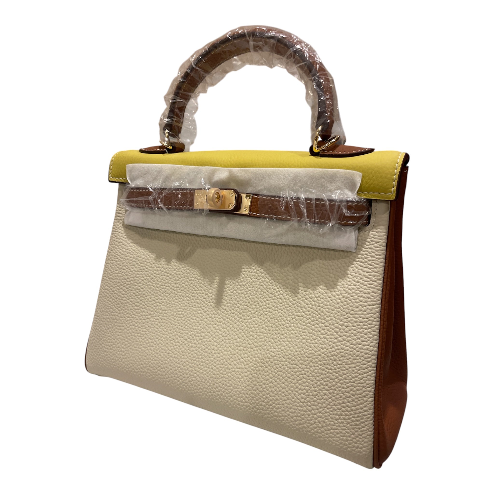 Previc Classy Structured Leather Satchel