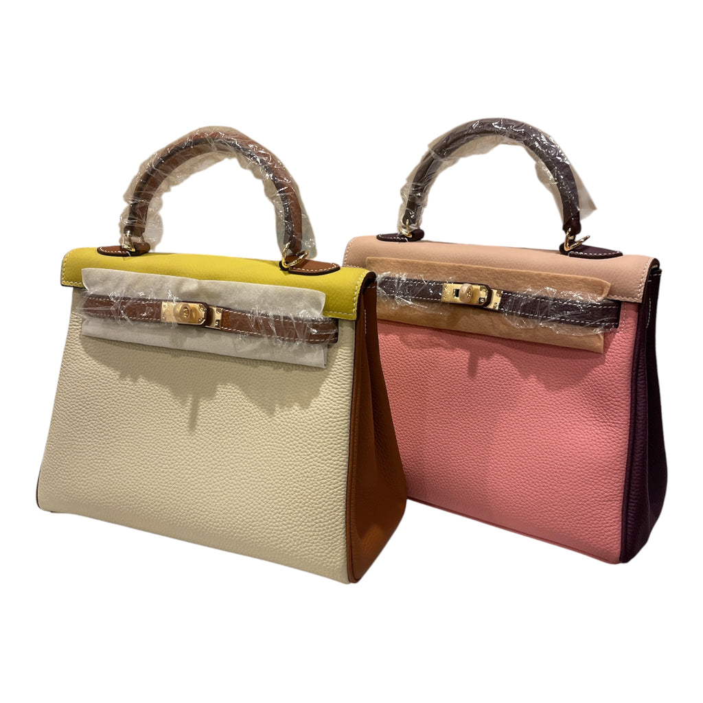 Previc Classy Structured Leather Satchel
